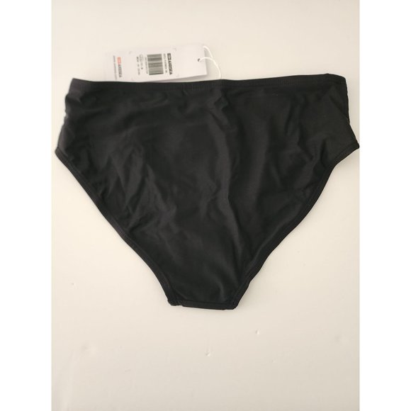 Axesea Women's Black Seamless High Waist Bikini Bottom ASYJ F1P082A Size Medium - Picture 7 of 9